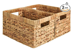 StorageWorks Wicker Basket, Baskets for Organizing